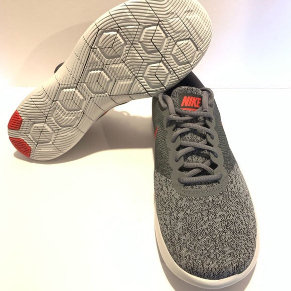 Nike flex contact men’s shoes red / gray - Picture 4 of 4